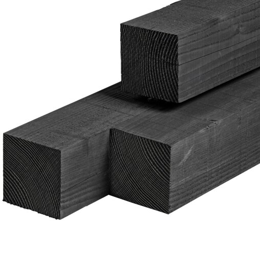 Douglas paal zwart 9x9 cm
